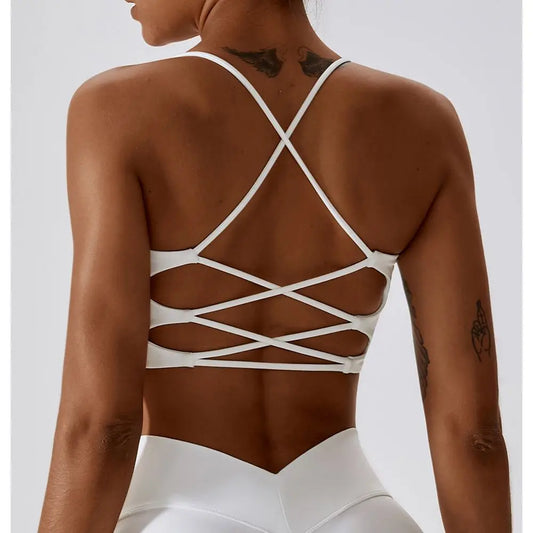 Brassière Femme à Bretelles Croisées