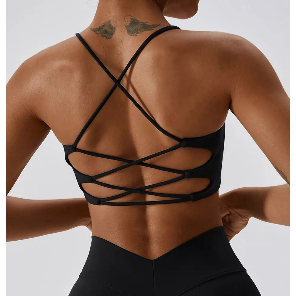 Brassière Femme à Bretelles Croisées