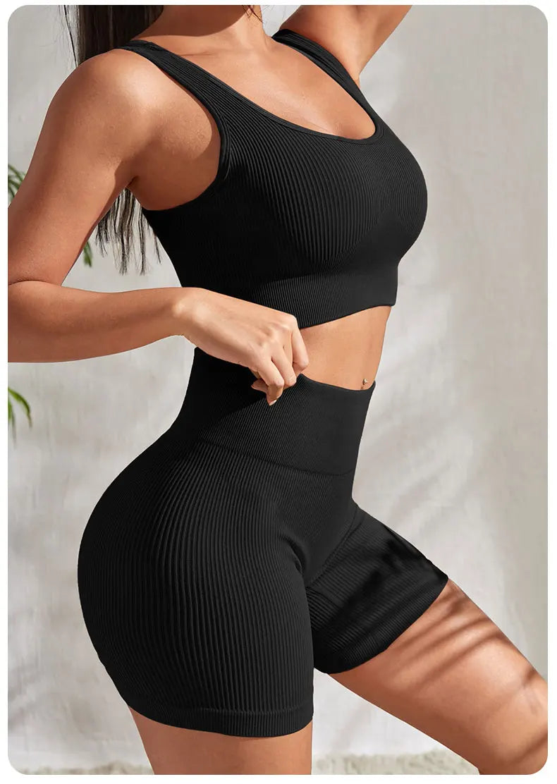 Ensemble Short et Brassière de Sport