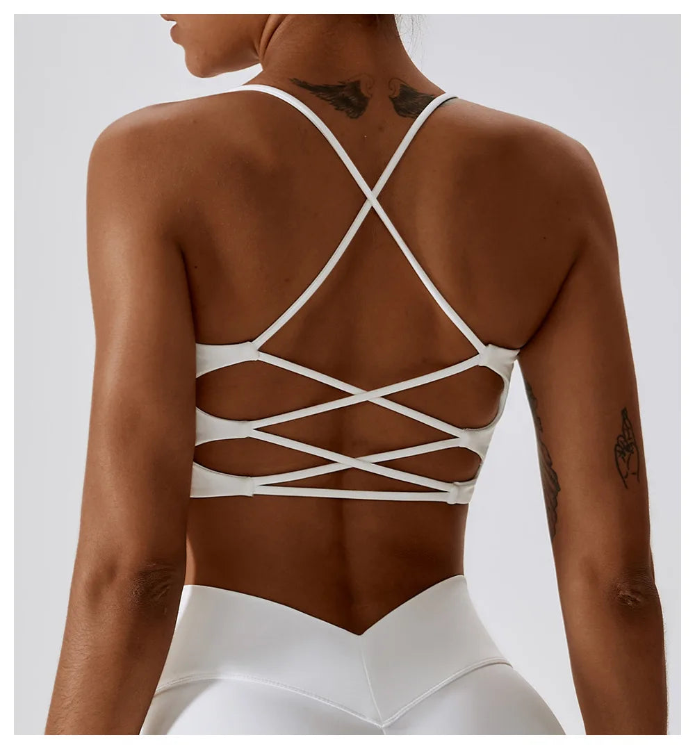 Brassière Femme à Bretelles Croisées